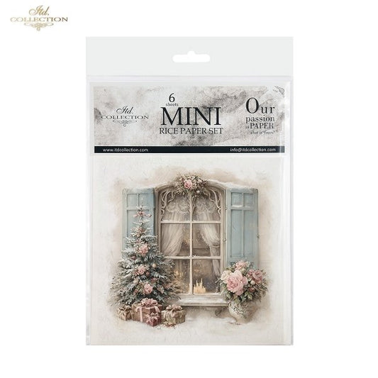 Decoupage Rice Paper Mini Set - Christmas Windows