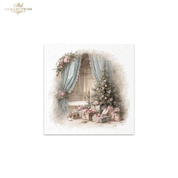 Decoupage Rice Paper Mini Set - Christmas Windows