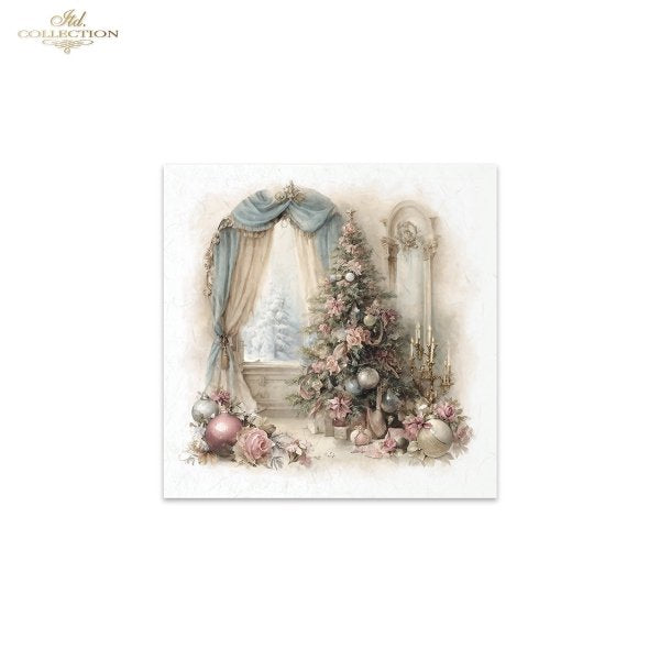 Decoupage Rice Paper Mini Set - Christmas Windows