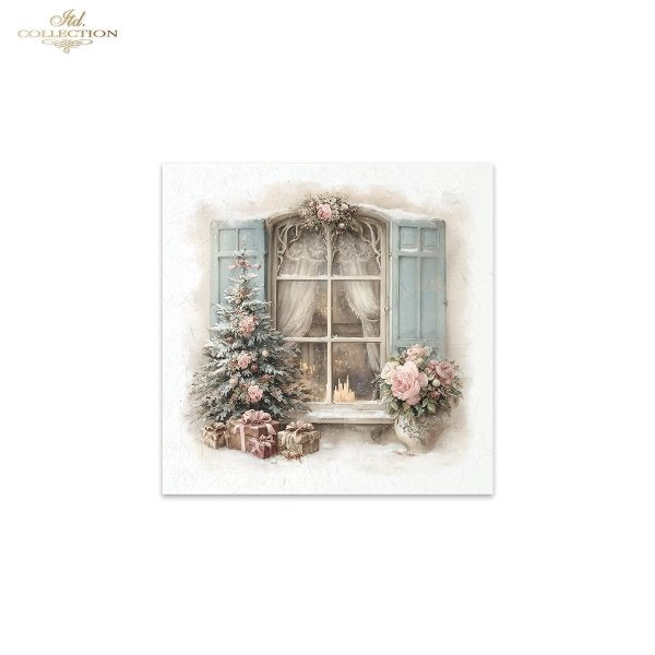 Decoupage Rice Paper Mini Set - Christmas Windows