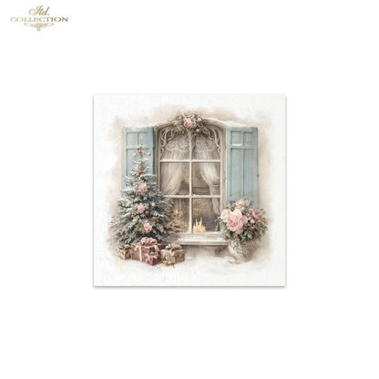 Decoupage Rice Paper Mini Set - Christmas Windows
