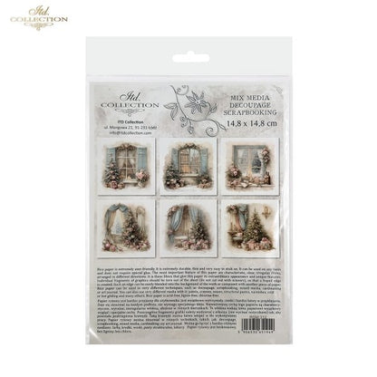 Decoupage Rice Paper Mini Set - Christmas Windows