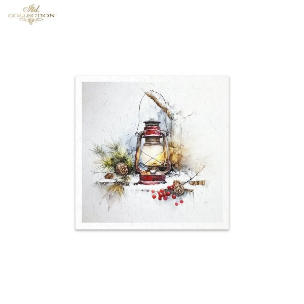 Decoupage Rice Paper Mini Set - Christmas, Wreaths