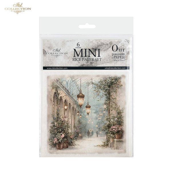 Decoupage Rice Paper Mini Set - Christmas in the Conservatory