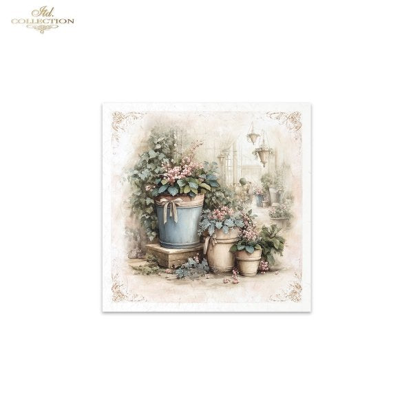 Decoupage Rice Paper Mini Set - Christmas in the Conservatory