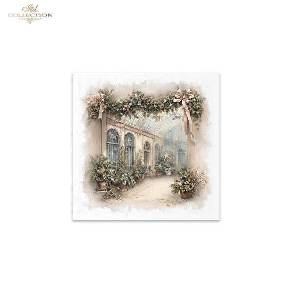 Decoupage Rice Paper Mini Set - Christmas in the Conservatory
