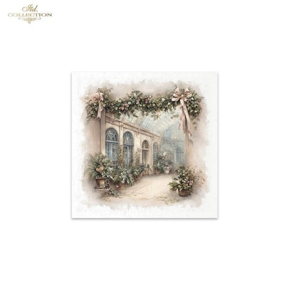 Decoupage Rice Paper Mini Set - Christmas in the Conservatory