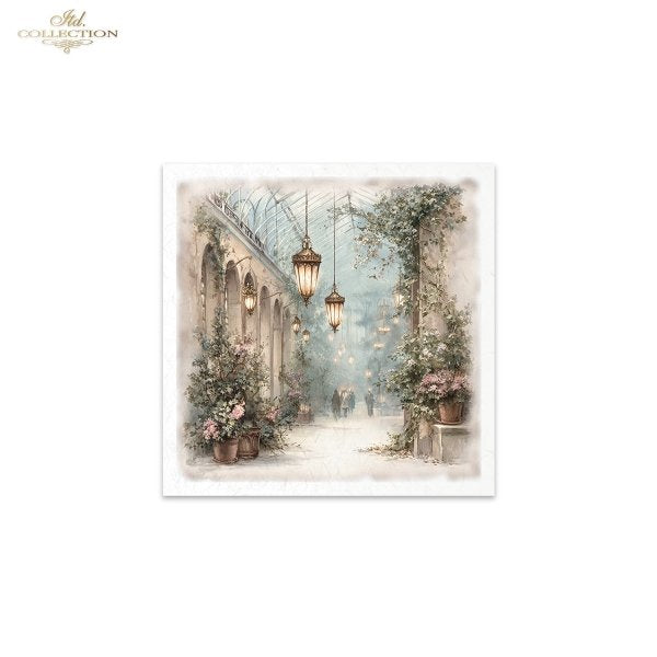 Decoupage Rice Paper Mini Set - Christmas in the Conservatory