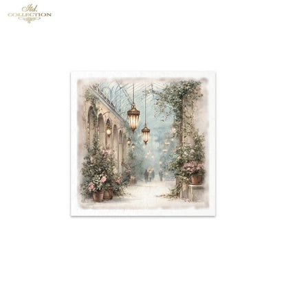 Decoupage Rice Paper Mini Set - Christmas in the Conservatory