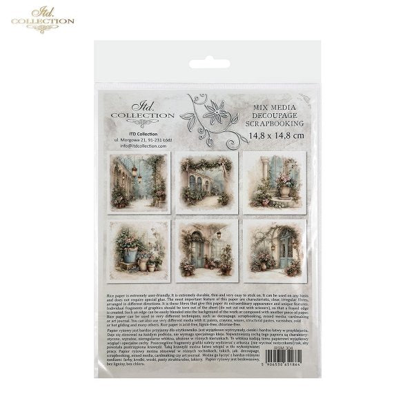 Decoupage Rice Paper Mini Set - Christmas in the Conservatory