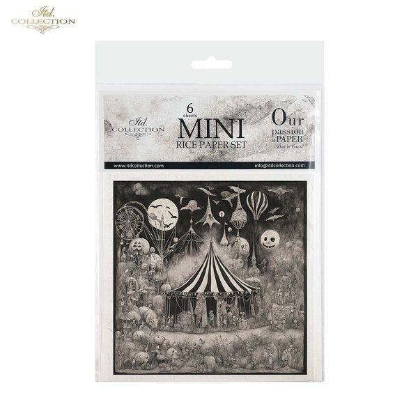 Decoupage Rice Paper Mini Set - Dark Circus