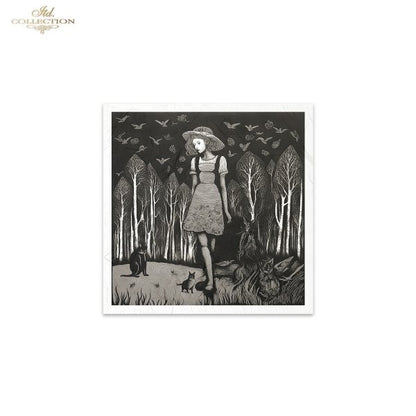 Decoupage Rice Paper Mini Set - Dark Circus