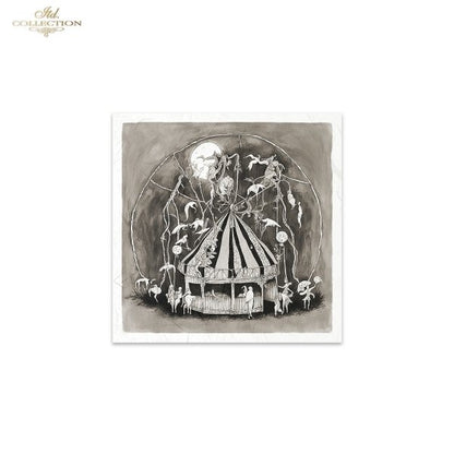 Decoupage Rice Paper Mini Set - Dark Circus