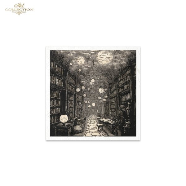 Decoupage Rice Paper Mini Set - Dark Circus