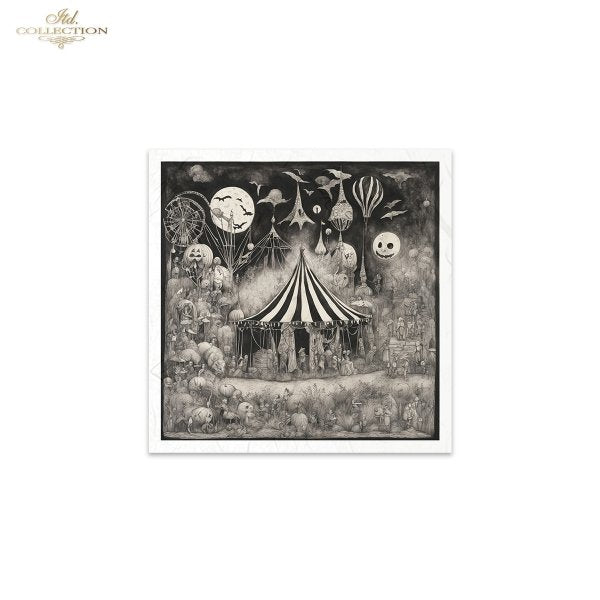 Decoupage Rice Paper Mini Set - Dark Circus