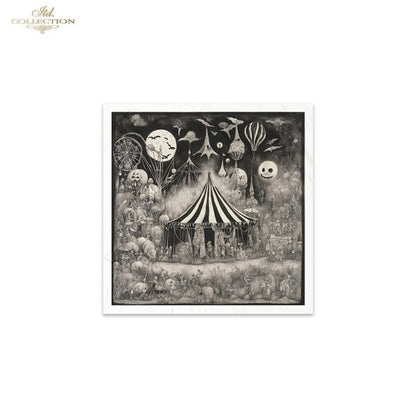 Decoupage Rice Paper Mini Set - Dark Circus
