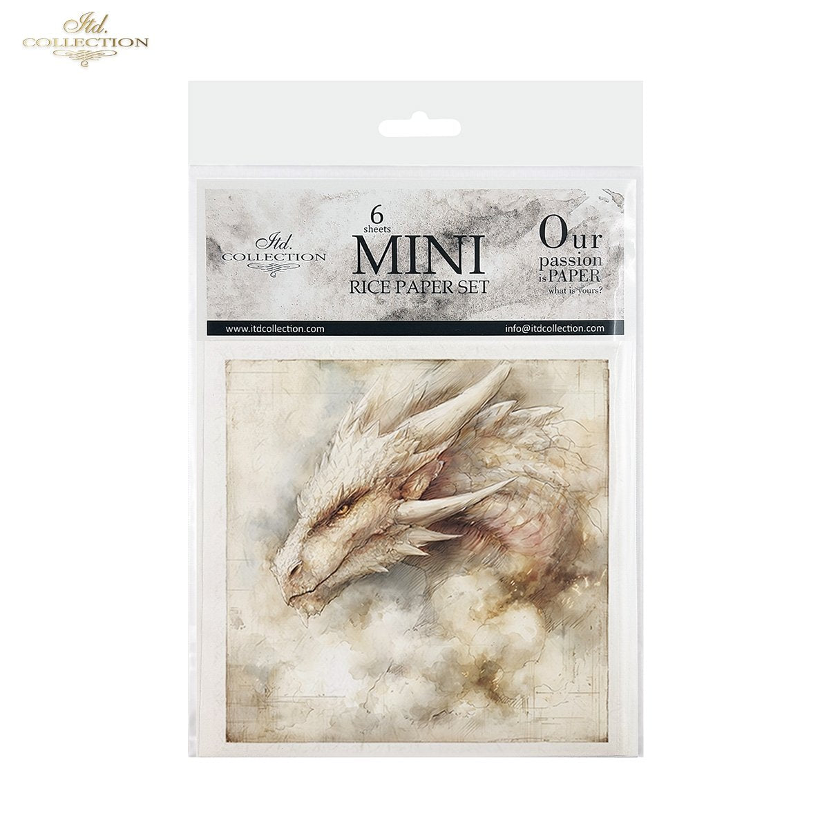 Decoupage Rice Paper Mini Set - Dragons