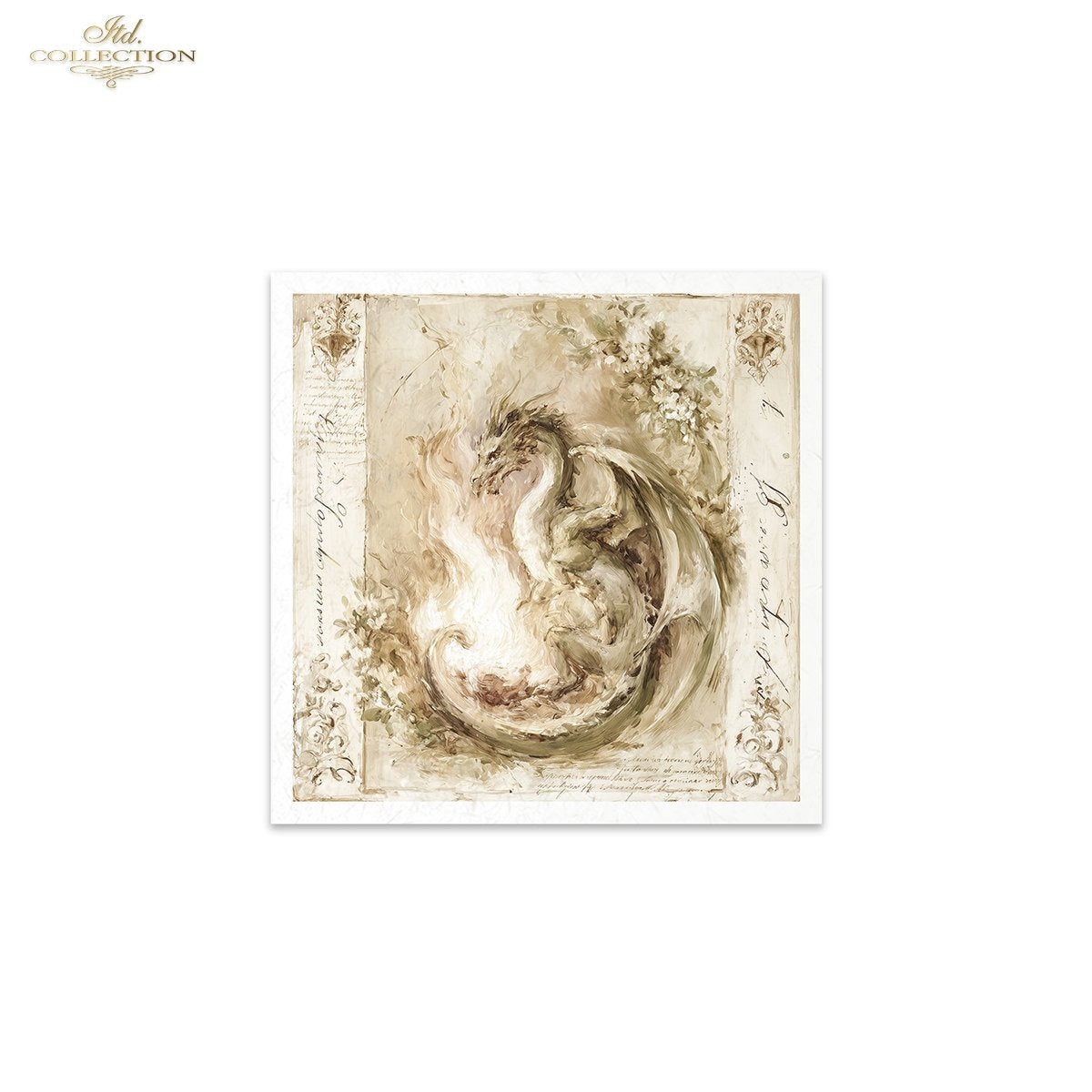 Decoupage Rice Paper Mini Set - Dragons