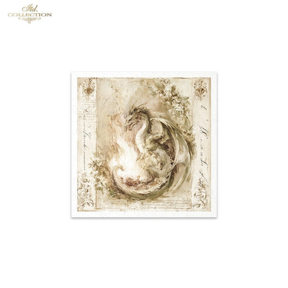 Decoupage Rice Paper Mini Set - Dragons