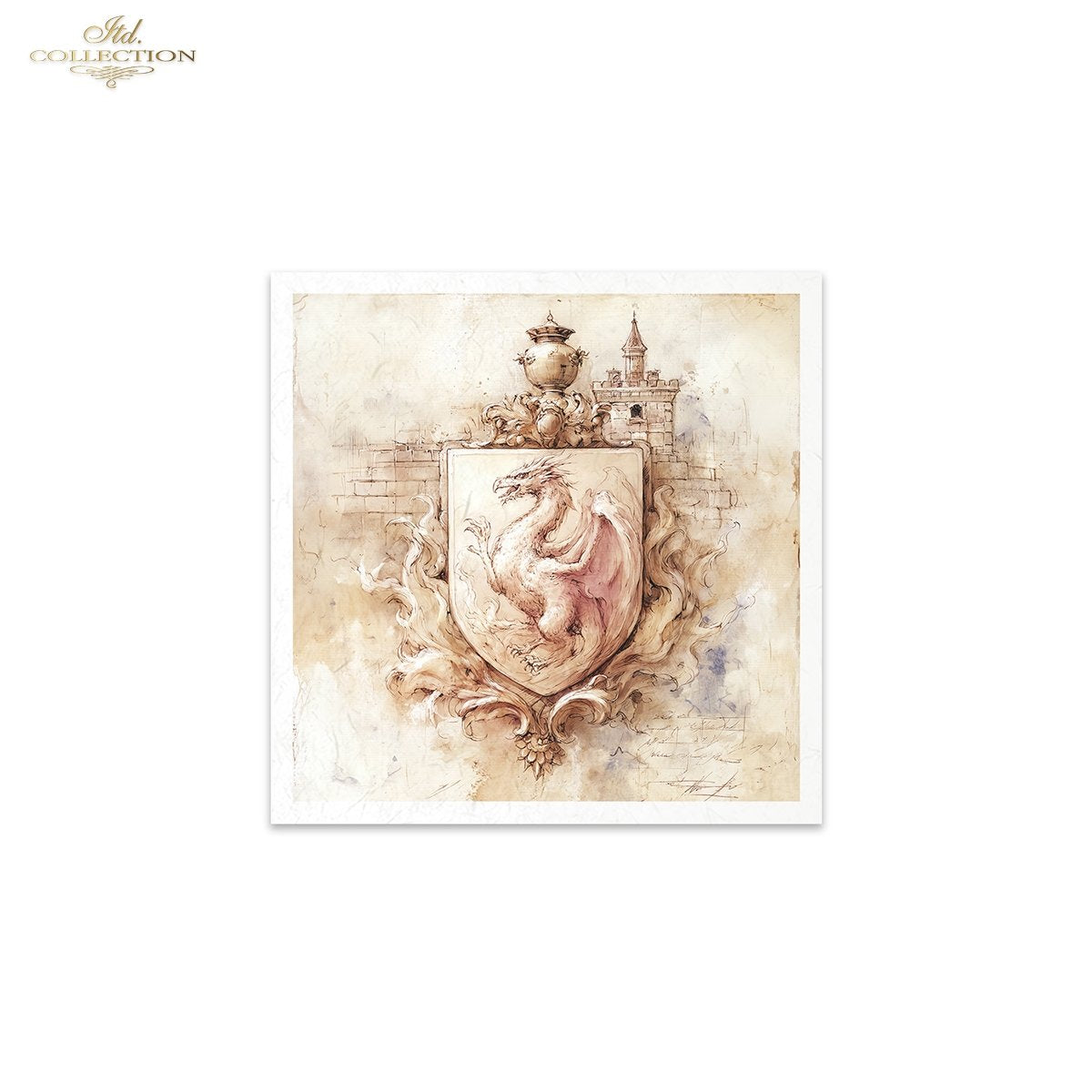 Decoupage Rice Paper Mini Set - Dragons