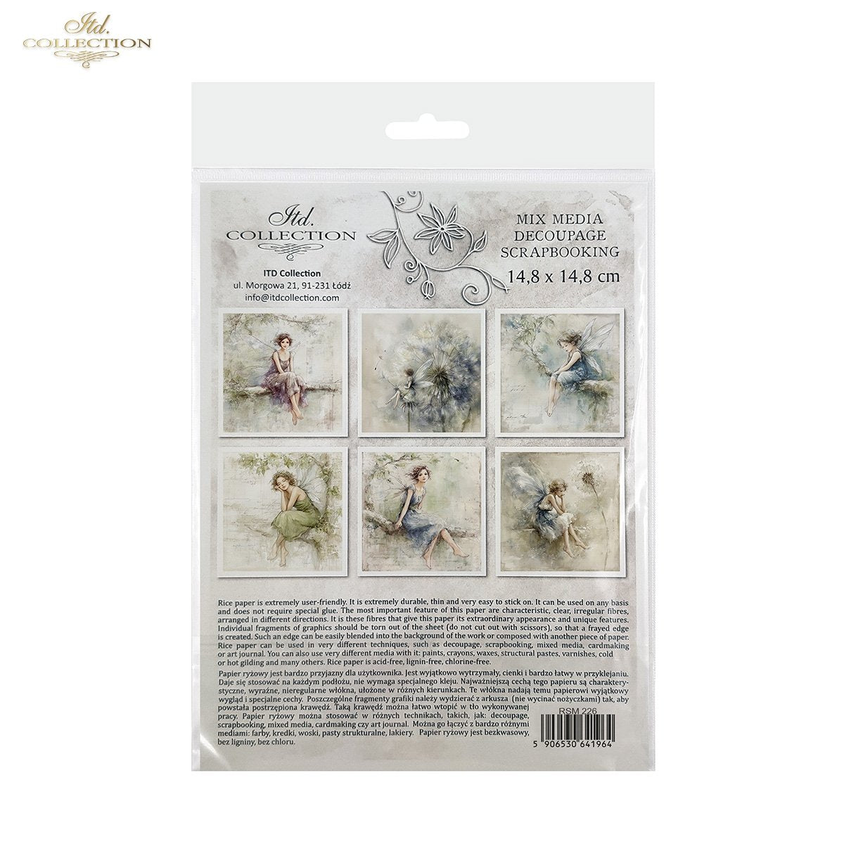 Decoupage Rice Paper Mini Set - Fairies II