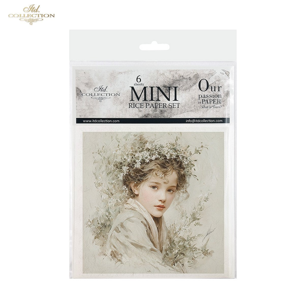 Decoupage Rice Paper Mini Set - Flower Girls