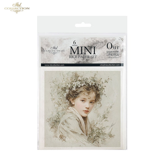 Decoupage Rice Paper Mini Set - Flower Girls