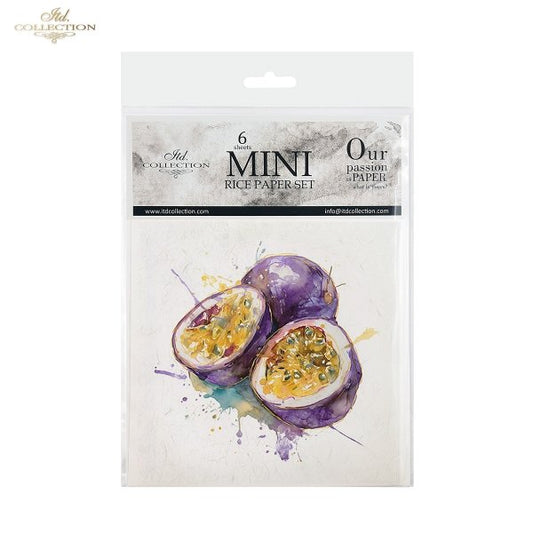 Decoupage Rice Paper Mini Set - Fruit