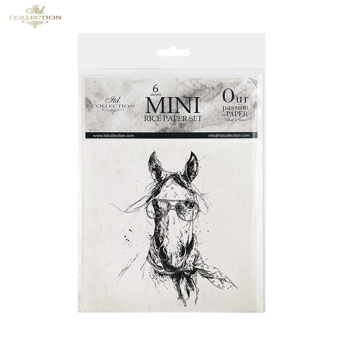 Decoupage Rice Paper Mini Set - Funky Animal Friends