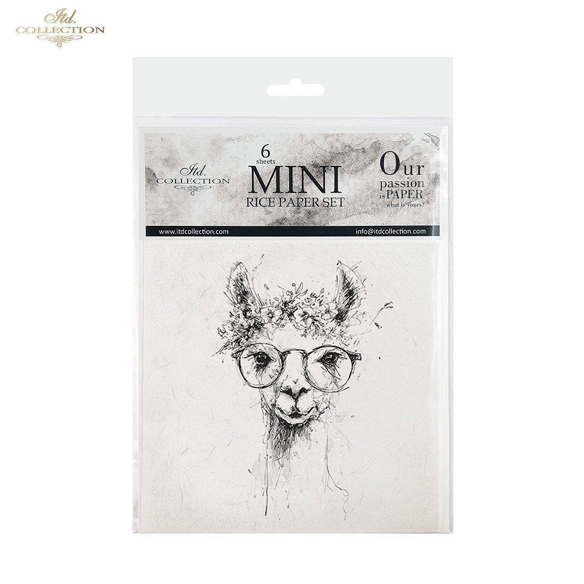 Decoupage Rice Paper Mini Set - Funky Animals