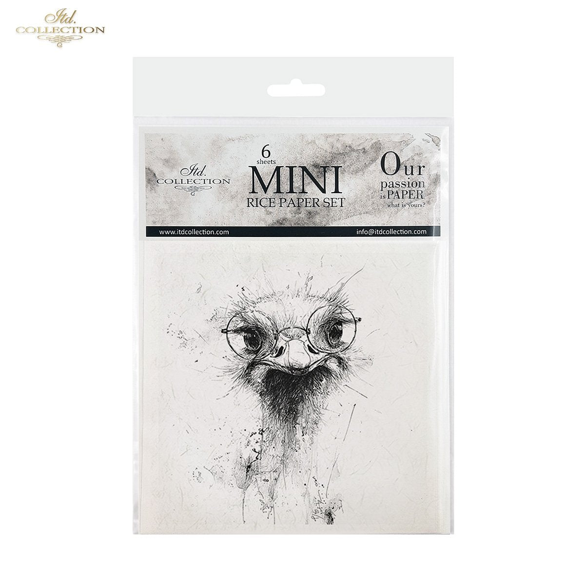 Decoupage Rice Paper Mini Set - Funky Birds
