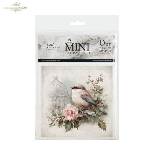 Decoupage Rice Paper Mini Set - Garden Birds
