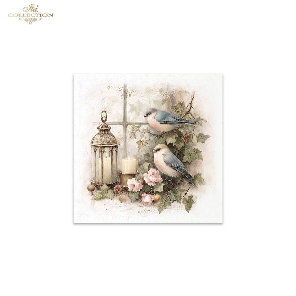 Decoupage Rice Paper Mini Set - Garden Birds
