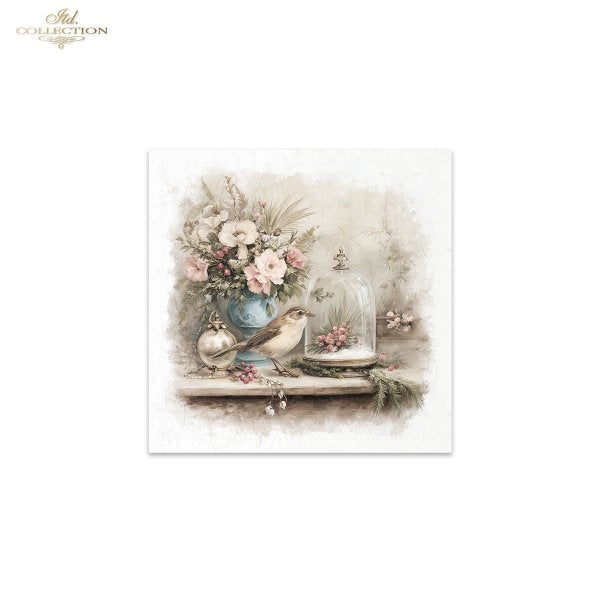 Decoupage Rice Paper Mini Set - Garden Birds