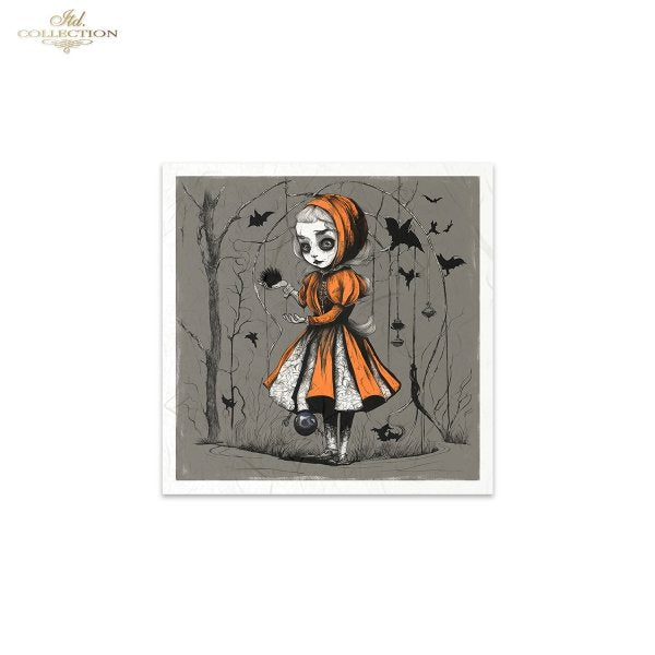 Decoupage Rice Paper Mini Set - Hallowe'en