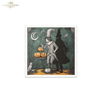 Decoupage Rice Paper Mini Set - Hallowe'en