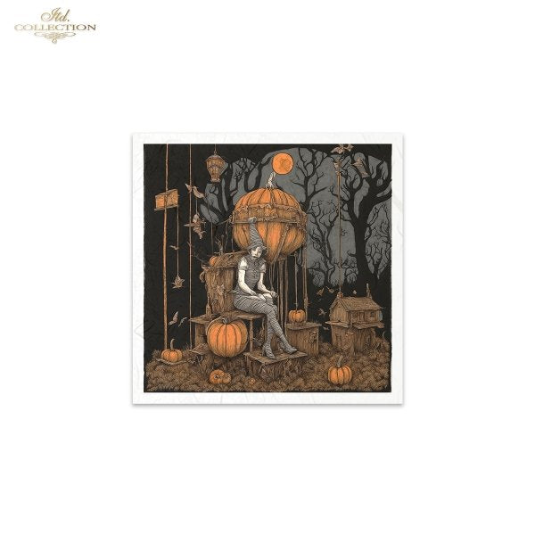 Decoupage Rice Paper Mini Set - Hallowe'en