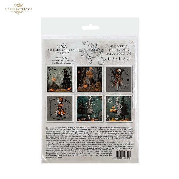 Decoupage Rice Paper Mini Set - Hallowe'en