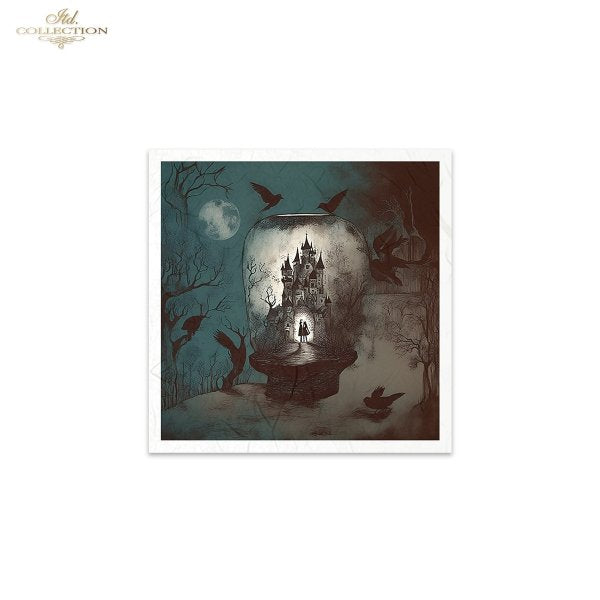 Decoupage Rice Paper Mini Set - Hallowe'en II