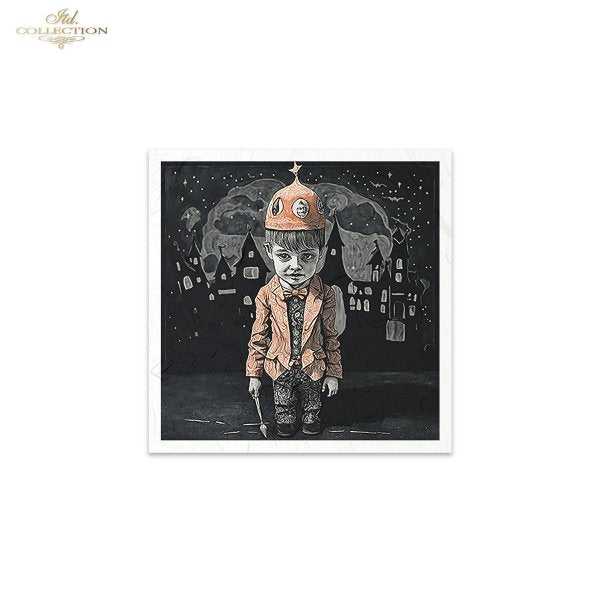 Decoupage Rice Paper Mini Set - Hallowe'en II