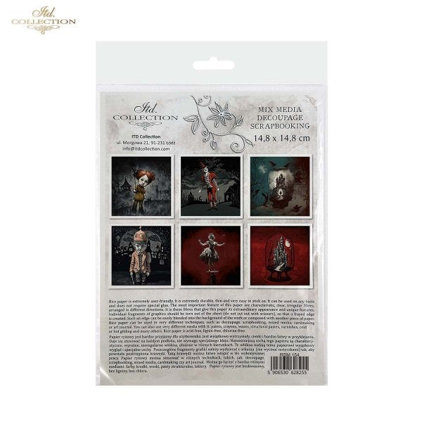 Decoupage Rice Paper Mini Set - Hallowe'en II