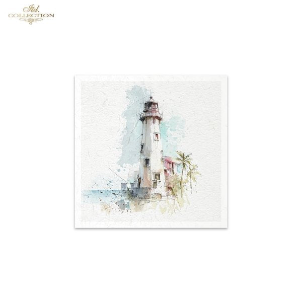 Decoupage Rice Paper Mini Set - Lighthouse