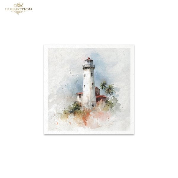 Decoupage Rice Paper Mini Set - Lighthouse