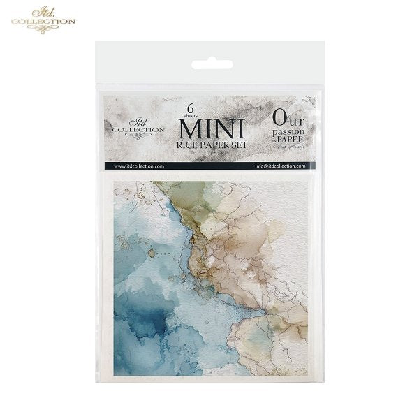 Decoupage Rice Paper Mini Set - Marble