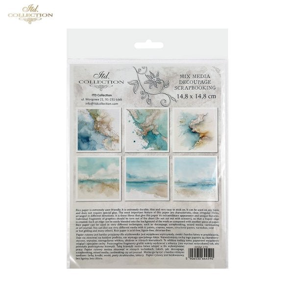 Decoupage Rice Paper Mini Set - Marble