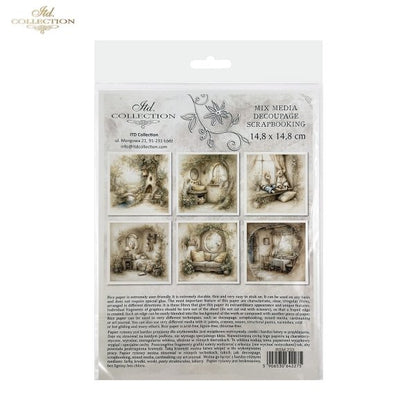 Decoupage Rice Paper Mini Set - Mice, Burrow