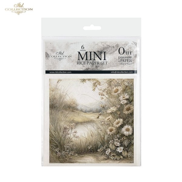 Decoupage Rice Paper Mini Set - Mice, Landscapes