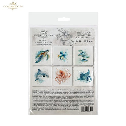 Decoupage Rice Paper Mini Set - Sea Life