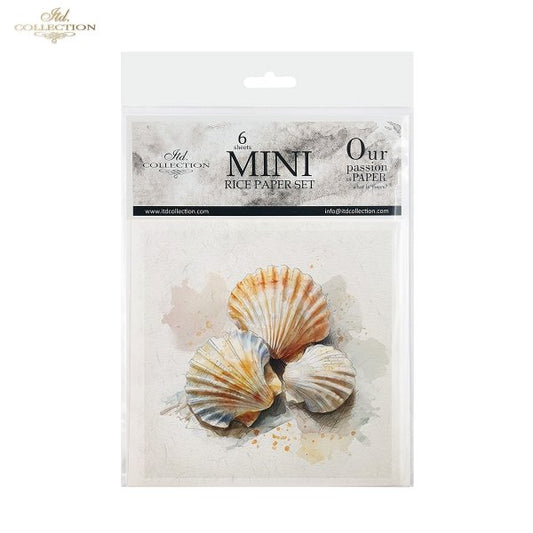 Decoupage Rice Paper Mini Set - Seashells