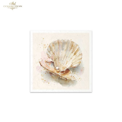 Decoupage Rice Paper Mini Set - Seashells